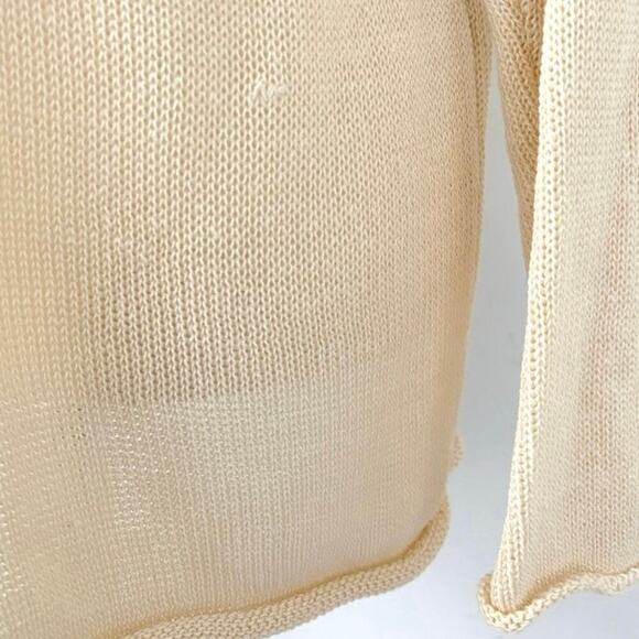 Gilli Coffee Beach Repeat Sweater Beige and Brown Knit Pullover Top Size Small - Picture 7 of 7